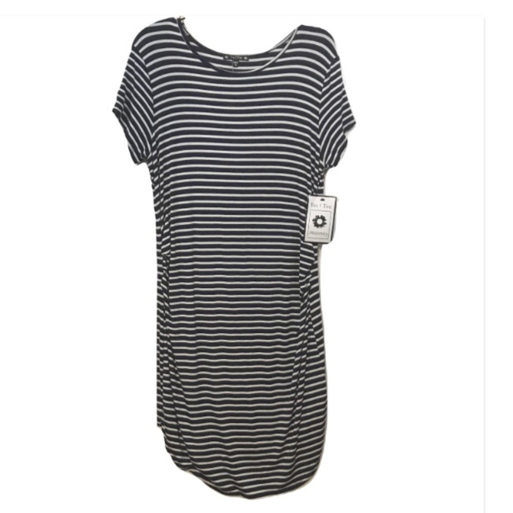 🆕 Try This Maturity Striped Dress